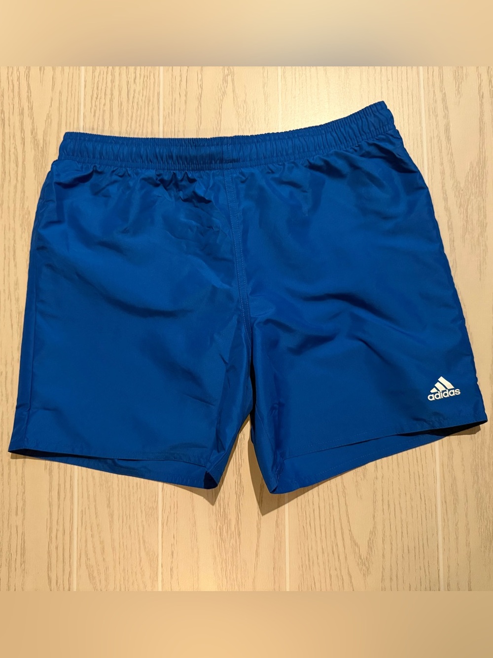 adidas Boys XL Blue Swim Trunks Mesh Lined Board Shorts NWT